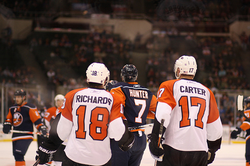 Mike Richards and Jeff Carter